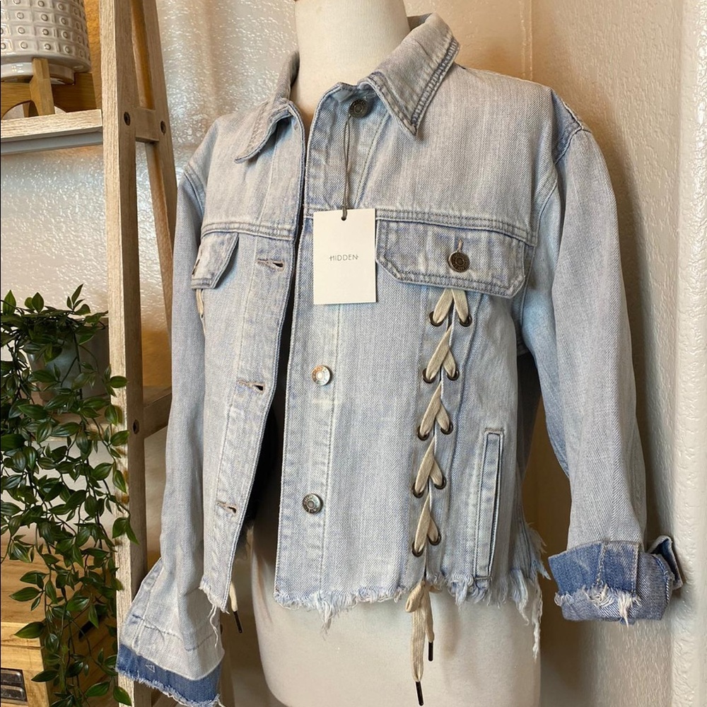 🆕HIDDEN Distressed Denim Jacket - Picture 9 of 11